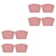 thumbnail image 1 of Injueey Manteles Individuales de redonda de 4 piezas Mantel Individual resistente a las manchas en forma de cuña Toallita resistente al calor Rojo 2Conjunto, 1 of 6