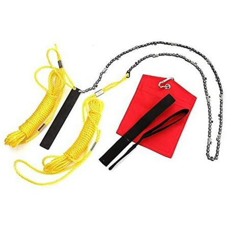 

Pocket Chain Saw Kit-Garden Hand Saw Chain Saw Kit with Wire Saw Used for Tree Pruning Correction 48 Inches