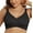 02-Black, variant on LWP Womens No Underwire Comfort Wirefree V Neck Bras Everyday Comfortable Seamless Bras for Women