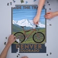 thumbnail image 3 of Denver, Colorado, Mountain Bike Scene (1000 Piece Puzzle, Size 19x27, Challenging Jigsaw Puzzle for Adults and Family, Made in USA), 3 of 4