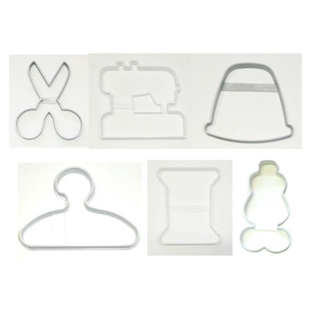 

Fashion Designer Seamstress Set of 6 Cookie Cutters USA PR1462