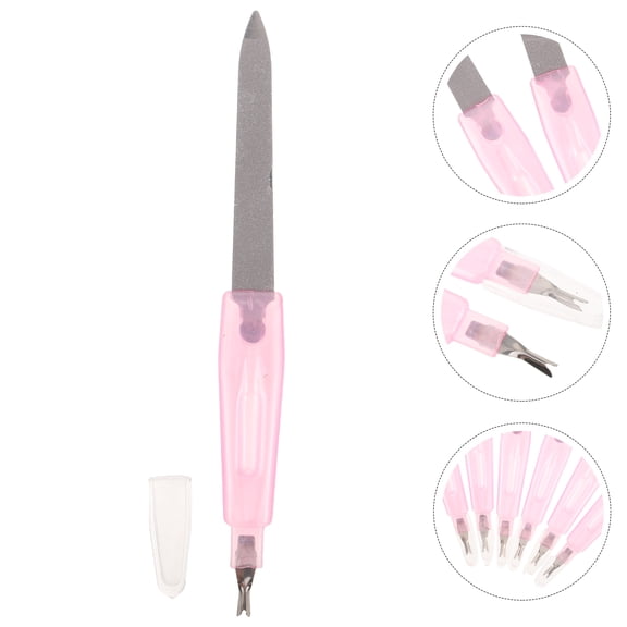 Homoyoyo Professional Stainless Steel Manicure Nail File Dual-Sided Nail Care Tool Color 48 Pieces Set