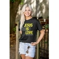 thumbnail image 5 of Jesus Christ Love Christian Faith Men's Graphic T Shirt Tees Brisco Brands S, 5 of 6