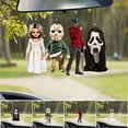 thumbnail image 5 of Colgante de gnomo de terror de Halloween, película de terror creativa de Halloween Zombies enano, adorno de coche colgante de película de terror de Halloween, colgante de espejo retrovisor de coche, regalo 3 piezas (4, 5, 6) oso de fresa Electrónica, 5 of 5