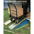 thumbnail image 2 of 2 Pack 5FT 800 Lbs Aluminum Shed Ramps Lightweight Loading Ramps for ATV Lawn Mower and Motorcycle Anti-Slip Punch Plate Design, 2 of 7