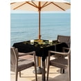 thumbnail image 3 of Outdoor Tablecloth with Umbrella Hole for Patio/Picnic/Party/Camping, Sunflower Waterproof Table Cloth Square Cover Washable, Vintage Botanical (60"x 60"), 3 of 8