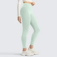 thumbnail image 5 of No Front Seam Yoga Leggings- High Waisted Womens Lounge Pants Pilates Workout Athletic Soft Light Green L, 5 of 5