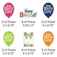 thumbnail image 2 of Big Dot of Happiness Cheerful Happy Birthday - DIY Shaped Colorful Birthday Party Cut-Outs - 24 Count, 2 of 5