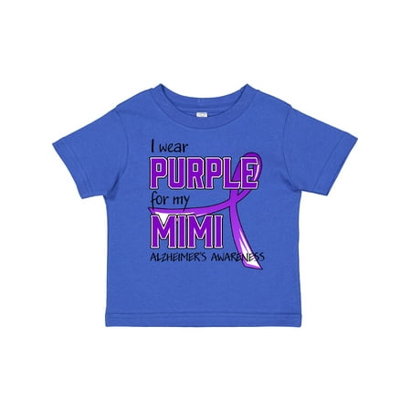 

Inktastic I Wear Purple for My Mimi- Alzheimers Awareness Gift Toddler Boy or Toddler Girl T-Shirt