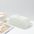thumbnail image 4 of 1 Set Ceramic Butter Dish Porcelain Butter Dish with Lid Porcelain Butter Dish with Lid, 4 of 4
