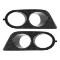 thumbnail image 1 of Lot de 2 caches antibrouillard pour pare-chocs avant, double trou, accessoire de voiture adapté à la E46 M3 2001-2006, style fibre de carbone, 1 of 4
