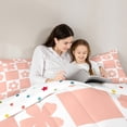thumbnail image 5 of Homewish Vintage Flowers 3-Piece Full Size Comforter Sets for Teens Boys Girls,Retro Floral Bedding Comforter Set,Geometric Plaid Grid Lightweight Bedding Sets,Super Cozy Room Decor,Reversible, 5 of 8