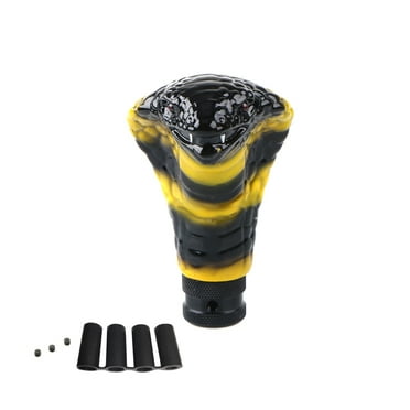 LED Light RGB Shift Knob Stick Crystal Clear Transparent Bubble Gear ...