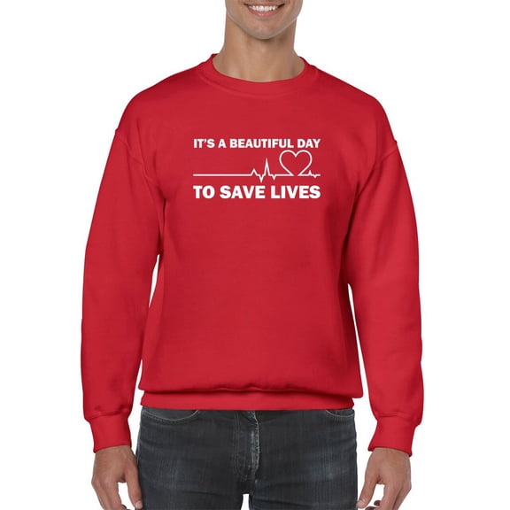 To Save Lives Quote Sweatshirt Men -GoatDeals Designs, Male XX-Large
