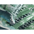 thumbnail image 4 of Ambesonne Forest Quilted Bedspread Set 3 Pcs, Winter Season Trees, Queen Size, Green Blue White, 4 of 5