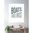 thumbnail image 2 of Bloom Theory Mens Friendcation Boats And Bros Poster Wall Art, Modern Wall Decor, 16x24 UNFRAMED, 2 of 3
