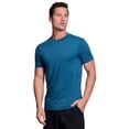 thumbnail image 4 of RBX Active Men's Crewneck Quick Drying Jacquard Short Sleeve Workout Tee, 4 of 4