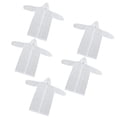 thumbnail image 2 of 5 uds impermeable con capucha EVA gruesa de secado rápido reutilizable una pieza Poncho de lluvia con capucha chaqueta para adultos viajes al aire libre blanco, 2 of 5
