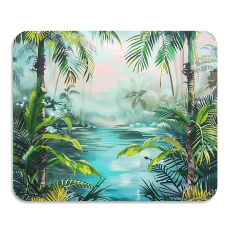 

ALAZA Dish Drying Mat for Kitchen Tropical Forest Counter Absorbent Draining Pad 15.7 x11.8
