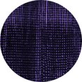 thumbnail image 1 of Ahgly Company Indoor Round Abstract Purple Modern Area Rugs, 7' Round, 1 of 4