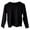Black, variant on cfhntfmh Baby Girls Boys Soft Round Neck Long Sleeve Plain Pullover Tops Casual Solid Color Toddler Clothes for 1-12 Years