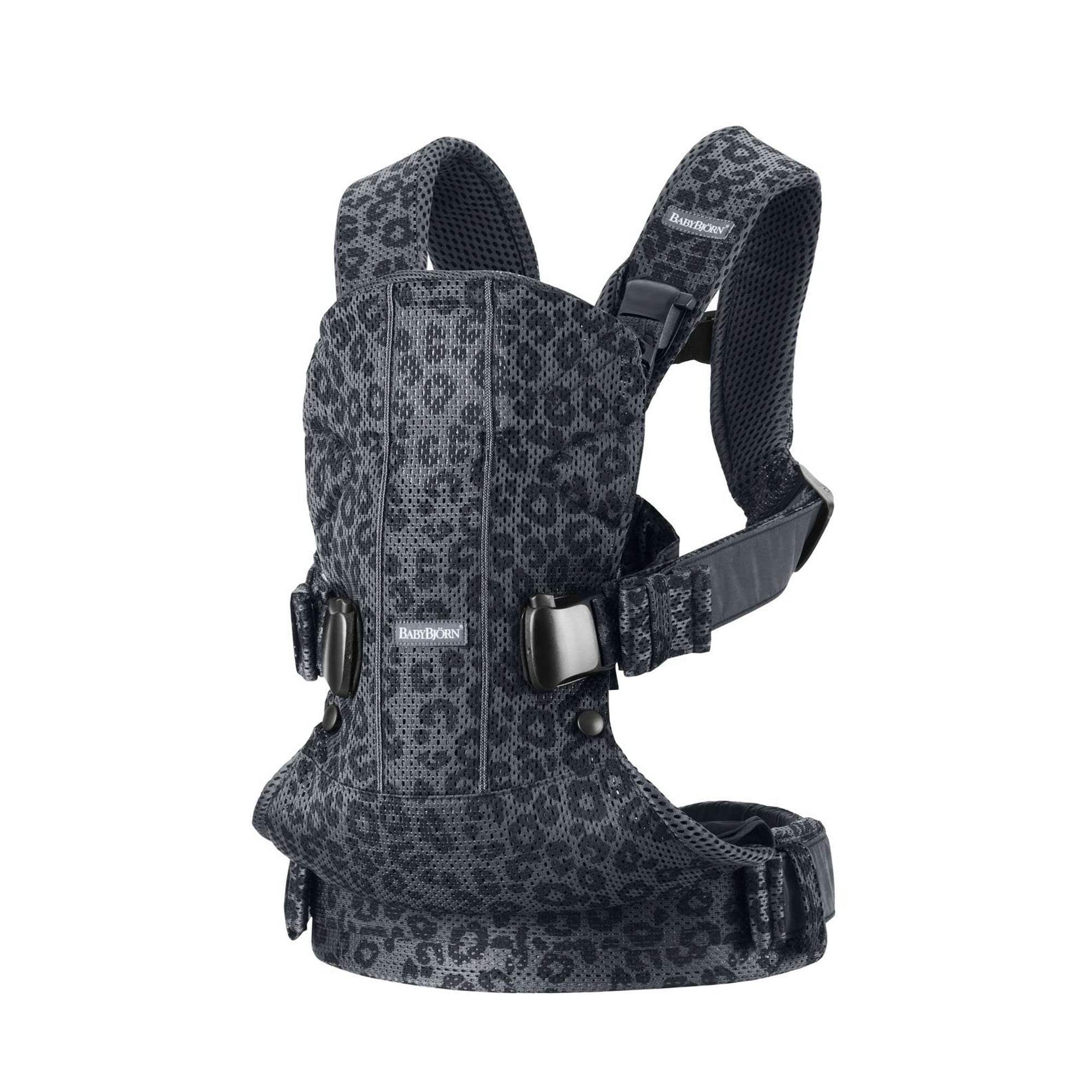 BabyBjÃ¶rn Baby Carrier One Air, 3D Mesh, Anthracite/Leopard