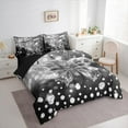 thumbnail image 3 of jejeloiu Cute Butterflies 7-Piece Twin Bedding Sets,Chic Moth Bedding Comforter Set,Sliver Gray Diamond Sheet Sets For Girls,Ultra Soft Home Decor Reversible, 3 of 8