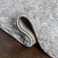 thumbnail image 6 of Botanical Plush Shag Indoor Transitional Runner Rug, Cream/Grey, 2' 7" x 8', 6 of 7