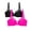 Black Hue/Electric Pink, variant on Women's 2-Pack Mesh Plunge Bra