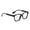 Black1, variant on MKHSQHDG Today's Deals Fashionable Square Glasses for and Classic Square Blue Light Glasses Transparent
