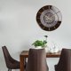 thumbnail image 4 of Reloj de pared redondo de acrílico silencioso sin tictac para regalo, decoración de sala de estar plata, 4 of 7