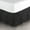Black Solid, variant on EASY BEDDING-100% Microfiber, Easy Fit 22" Tailored Drop, Pinch Pleated Bed Skirt-Black Solid, King Size