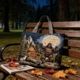 thumbnail image 4 of Clearance! Vintage Quilted Canvas Gorilla Reusable Tote Gift Bags, Lightweight Travel Bag, Made of Natural Canvas with Handle, Cotton Shoulder Bag for Shopping Beach Work School, Best Gift, 4 of 6