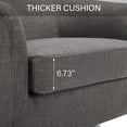 thumbnail image 3 of DREAMSIDEA Swivel Barrel Chairs Set of 2 for Living Room,Gray Swivel Living Room Chair Round Club Armchair-Gray, 3 of 6
