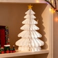 thumbnail image 6 of Honeycomb Paper Christmas Tree, Table Decorations Christmas Honeycomb Ornaments Tabletop Mini Xmas Trees for Party Supplies Home Decor, 6 of 6