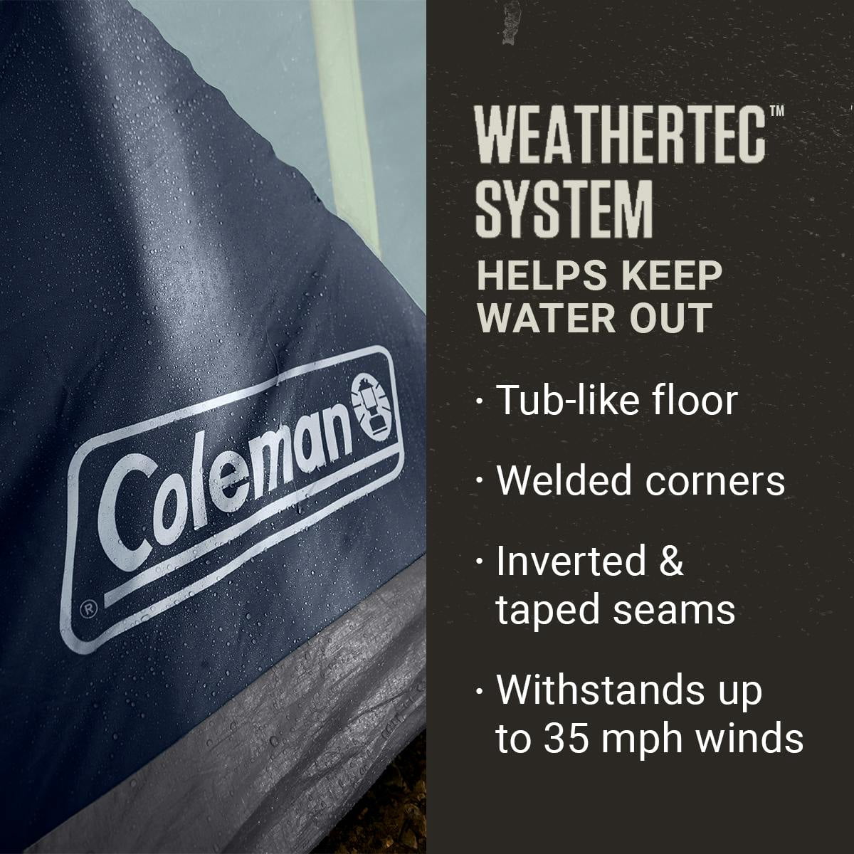 Coleman Skydome™ 12-Person Camping Tent XL, Blue Nights