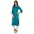 thumbnail image 4 of Bimba Women Custom Kurta Designer Kurti 3/4 Sleeve Formal Casual Tunic Blouse, 4 of 7