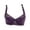 Purple, variant on Gymayou Women Underwire Thin Lace Bra Breathable Floral Lace V Neck Bralette Adjustable Strap Lightweight Beige L