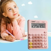 Chmadoxn Calculator For Elementary School Mathematics Textbook Synchronous Computer 10 Digit Display Portable Desktop Silent Battery Model Student Calculator