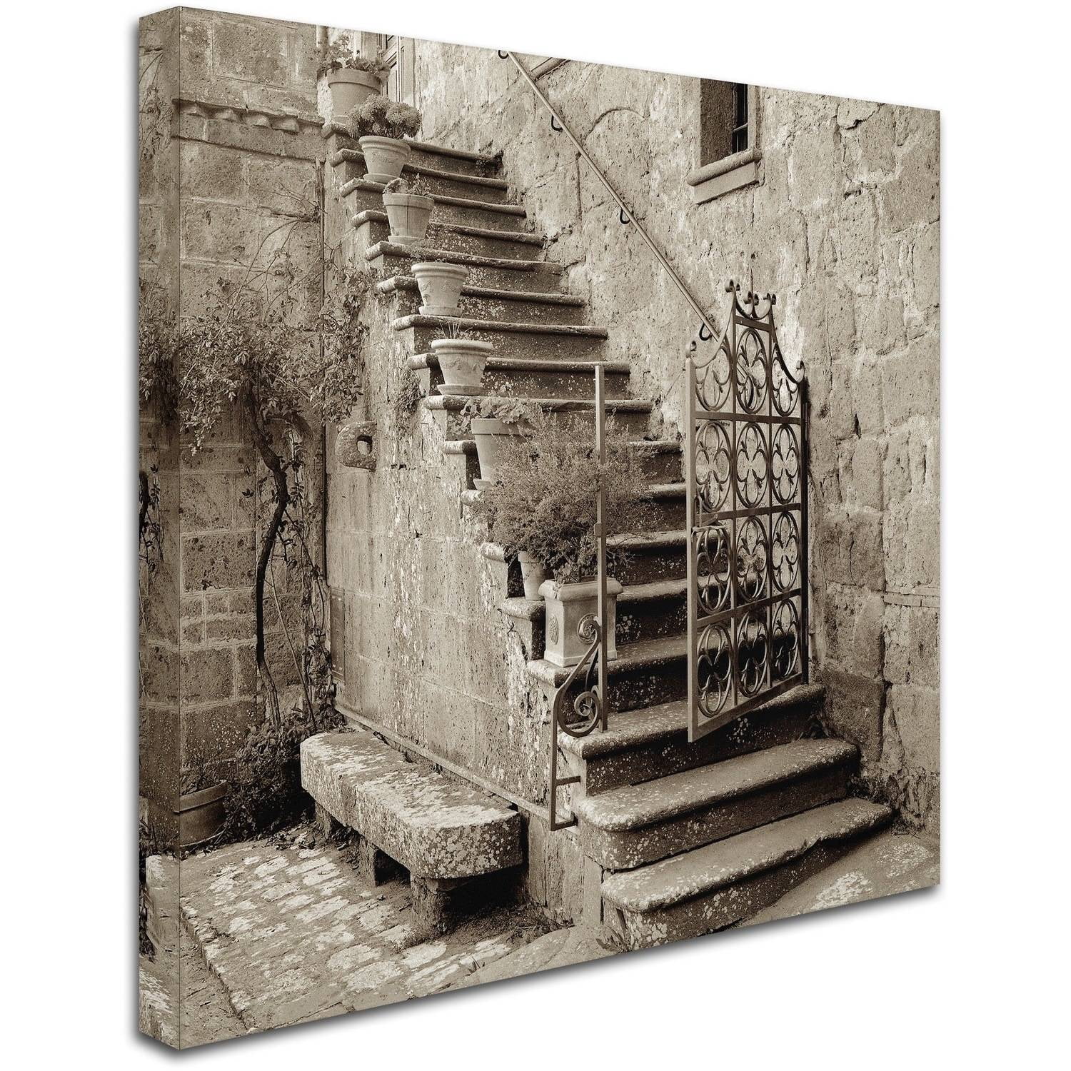 Trademark Fine Art "Umbria Scala I" Canvas Art by Alan Blaustein