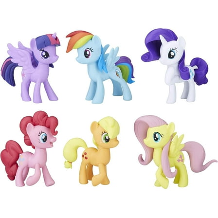 My Little Pony: Friendship is Magic Toy Meet The Mane 6 Collection Set, 6 Figures Including Twilight Sparkle, Kids Easter Basket Stuffers, Ages 3  (Exclusive)