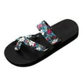 thumbnail image 3 of Women's Summer Beach Flip Flops Sandals, Comfortable Floral Casual Thong Sandals with Arch Support Lightweight Flexible Sole for Indoor Outdoor Daily Wear, 3 of 9