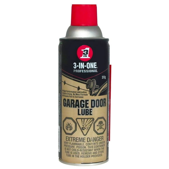 3-IN-ONE Professional Garage Door Lubricant, Aerosol Spray Multi-Use, 311g