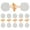 Light Grey, variant on SHISUYAN 6 Pairs Clothing Belt Buckles Garment Belt Coat Buckles Wind Coat Belt Buckles