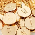 thumbnail image 4 of Valloey Rover 14K Gold Plated Personalized Layered Coin Disc Initial Satellite Link Chain Choker Pendant Necklace Gift for Women Letter A-Z, 4 of 6