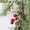 thumbnail image 4 of Decoración De Guirnaldas De Navidad Festivas De Pino Rojo Agujas De Pino Pino Ramas Cipreses Para Decoraciones Navideñas Al Aire Libre En El HOGAR, 4 of 8