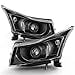 thumbnail image 3 of ACANII - For 2011-2015 Chevy Cruze Black Housing Projector Style Headlights Headlamps Assembly Driver & Passenger Side, 3 of 4