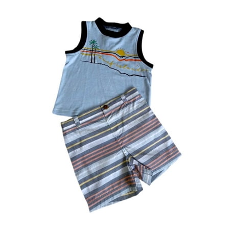 

Quiltex Baby Boy & Toddler Boy Shirt and Shorts Set 2-Piece Sizes 0/3M-4T