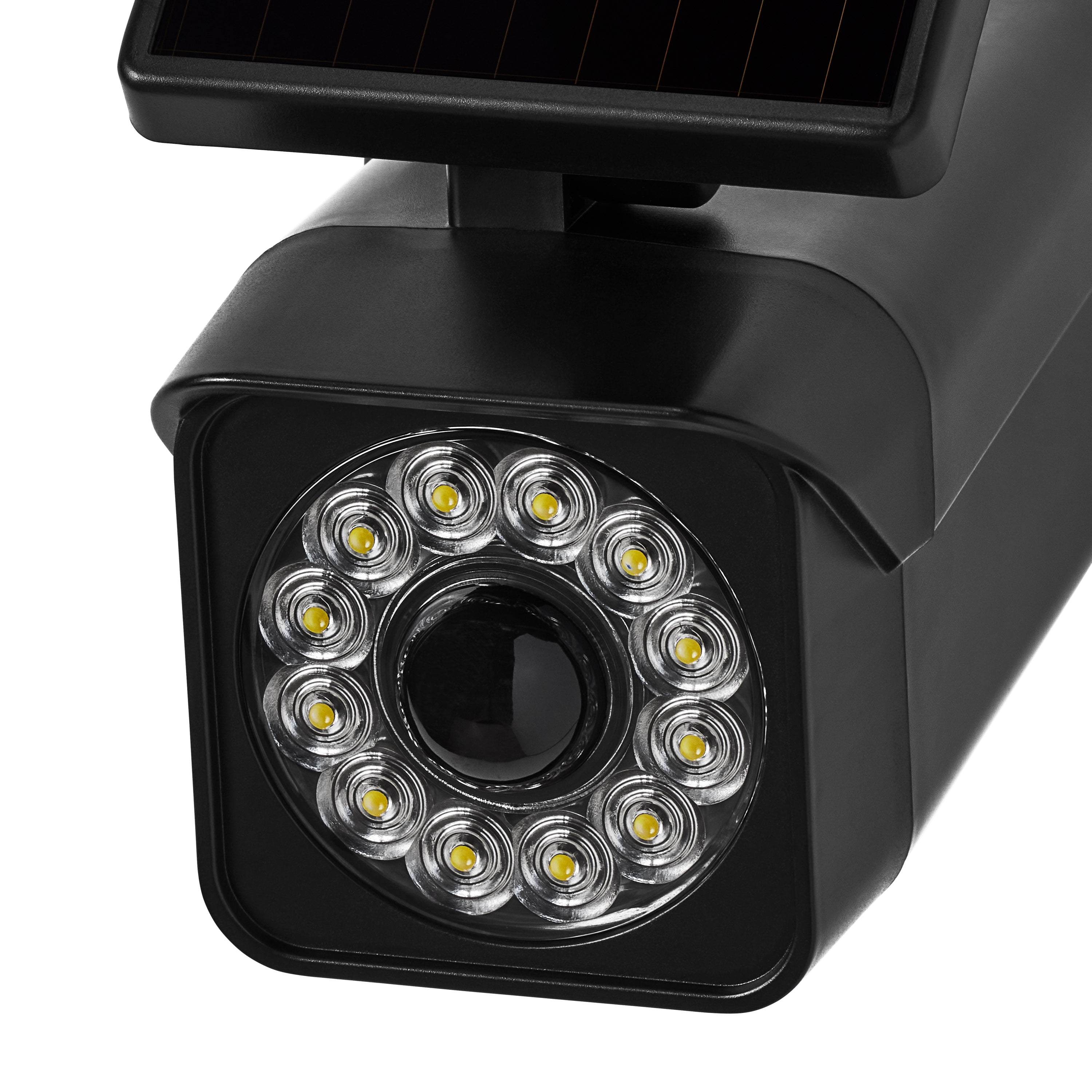 Hyper Tough Solar Motion Security Light, Simulated Camera, Black, 120° Beam Angle, 800 Lumens