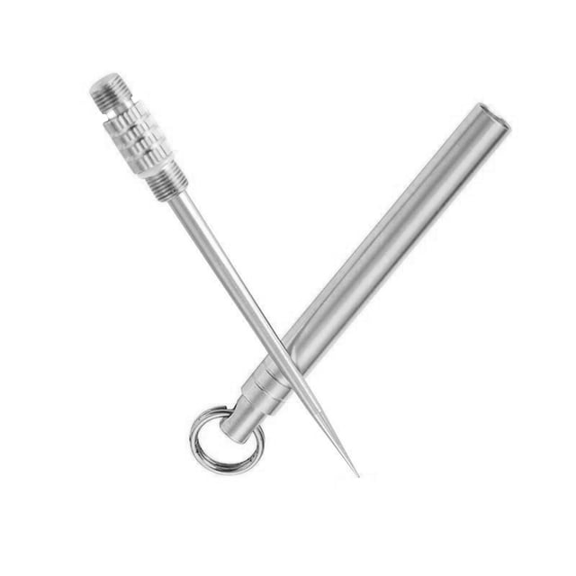 Cateissary Palillo de dientes, palillo de de viaje de Metal, tenedor de fruta portátil, accesorio de limpieza de con soporte Type3 Cateissary HA005148-00